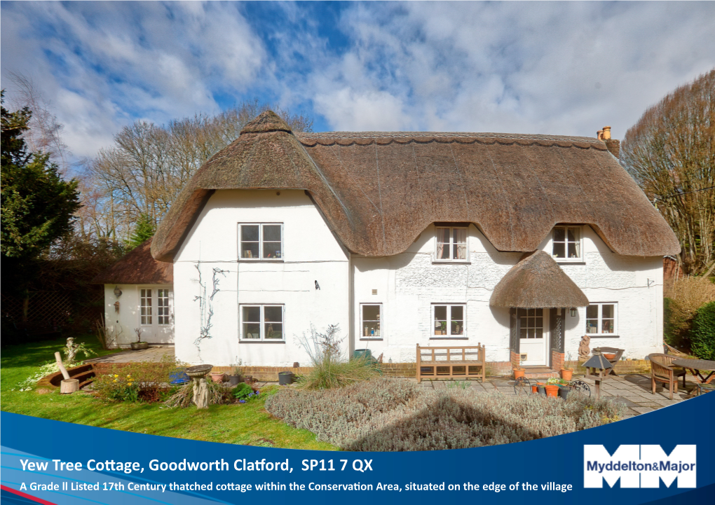 Yew Tree Cottage, Goodworth Clatford, SP11 7 QX