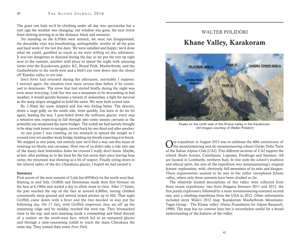 Khane Valley, Karakoram and Hard Work of the Last Five Days