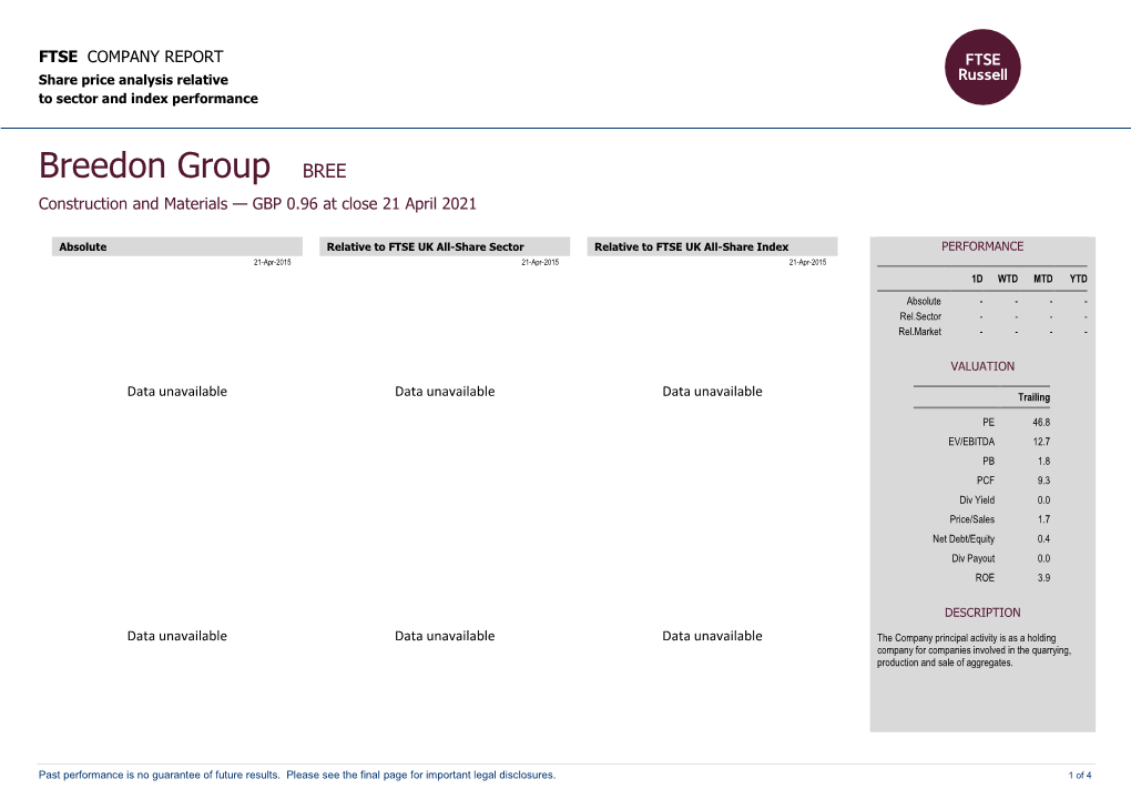 FTSE Factsheet