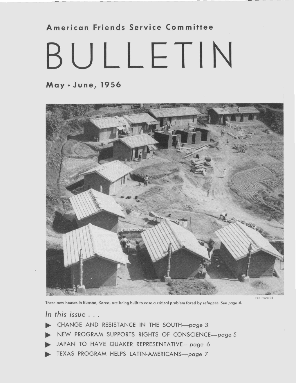 American Friends Service Committee May June, 1956