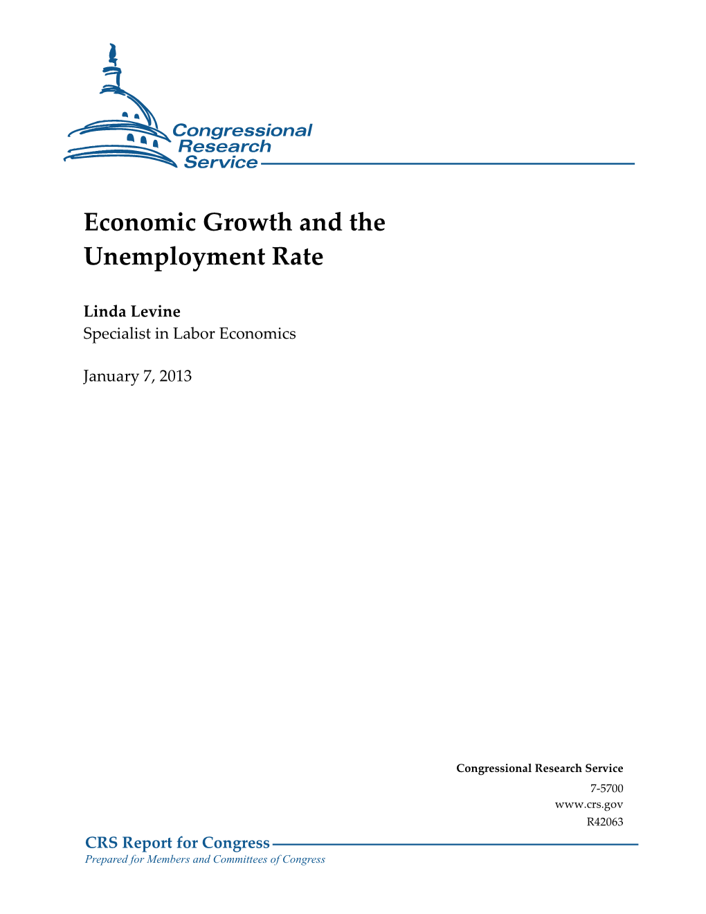 Economic Growth and the Unemployment Rate