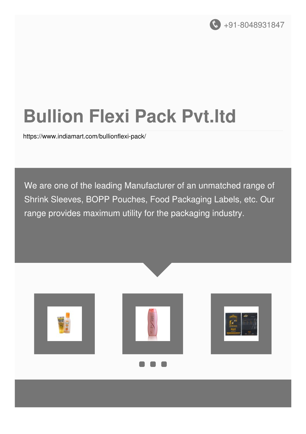 Bullion Flexi Pack Pvt.Ltd