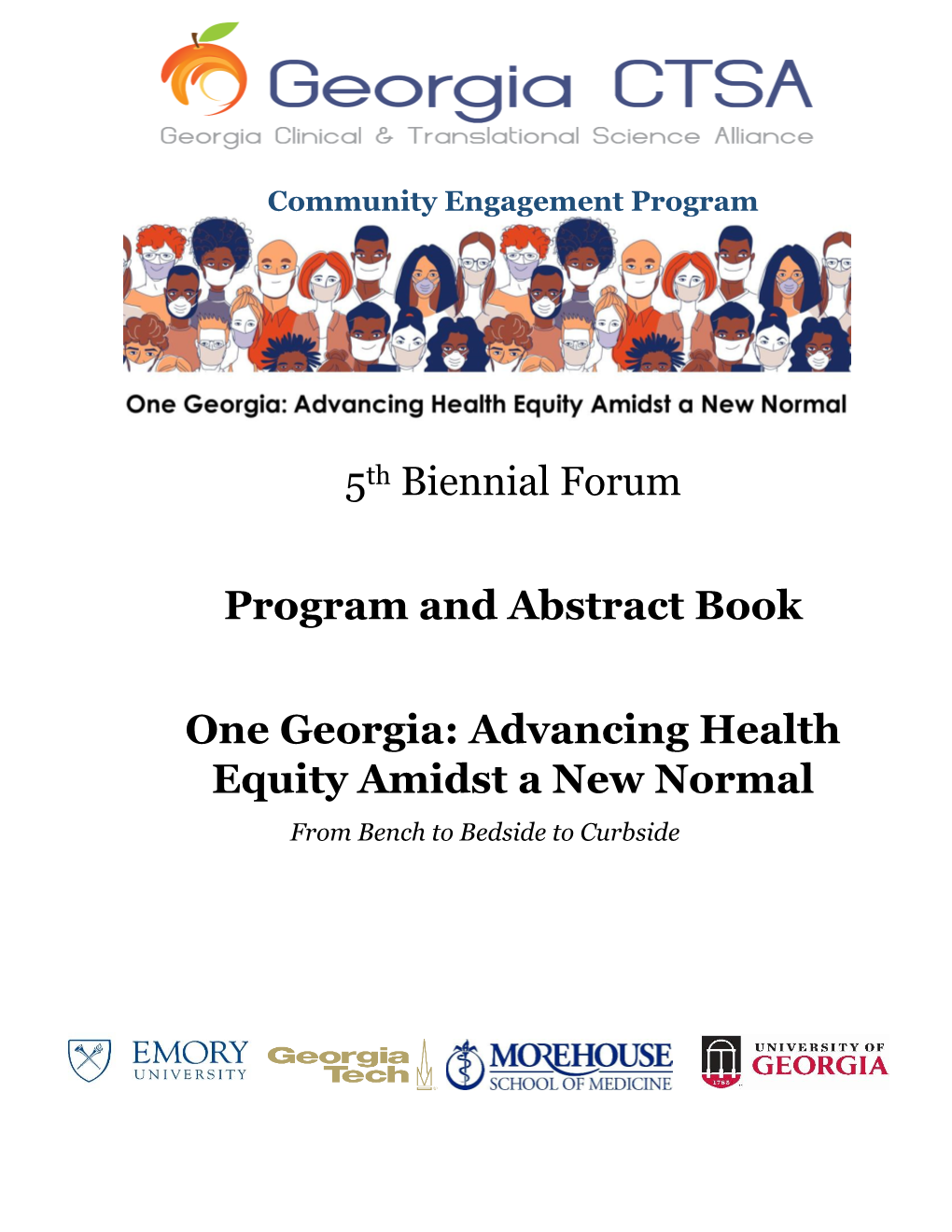 5Th Biennial Forum Program and Abstract Book One