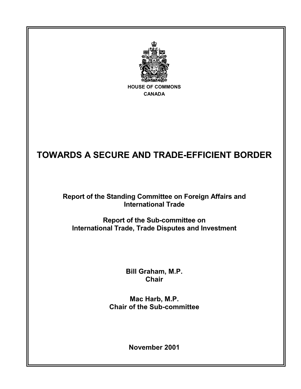 Towards a Secure and Trade-Efficient Border