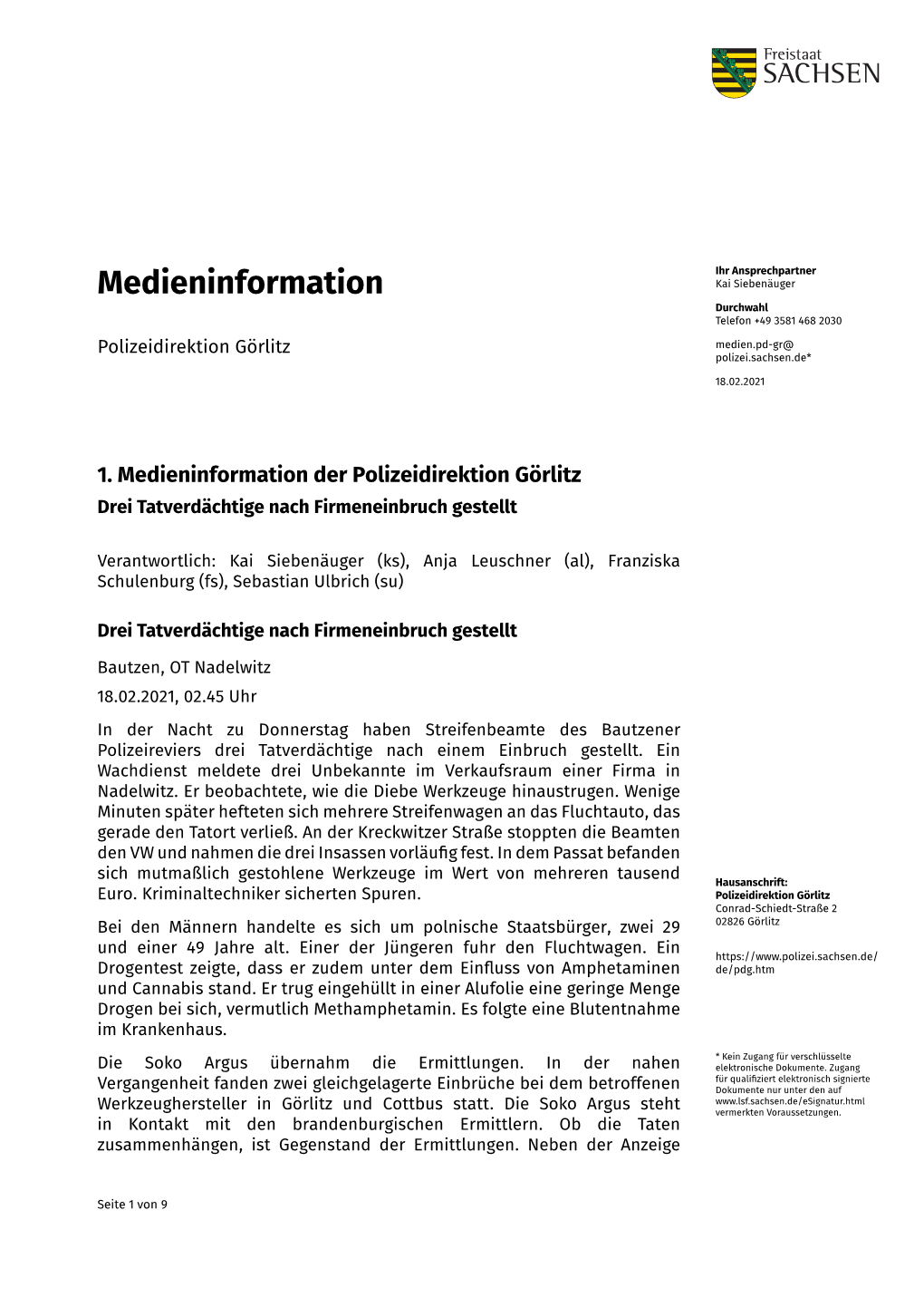 Pressemitteilung