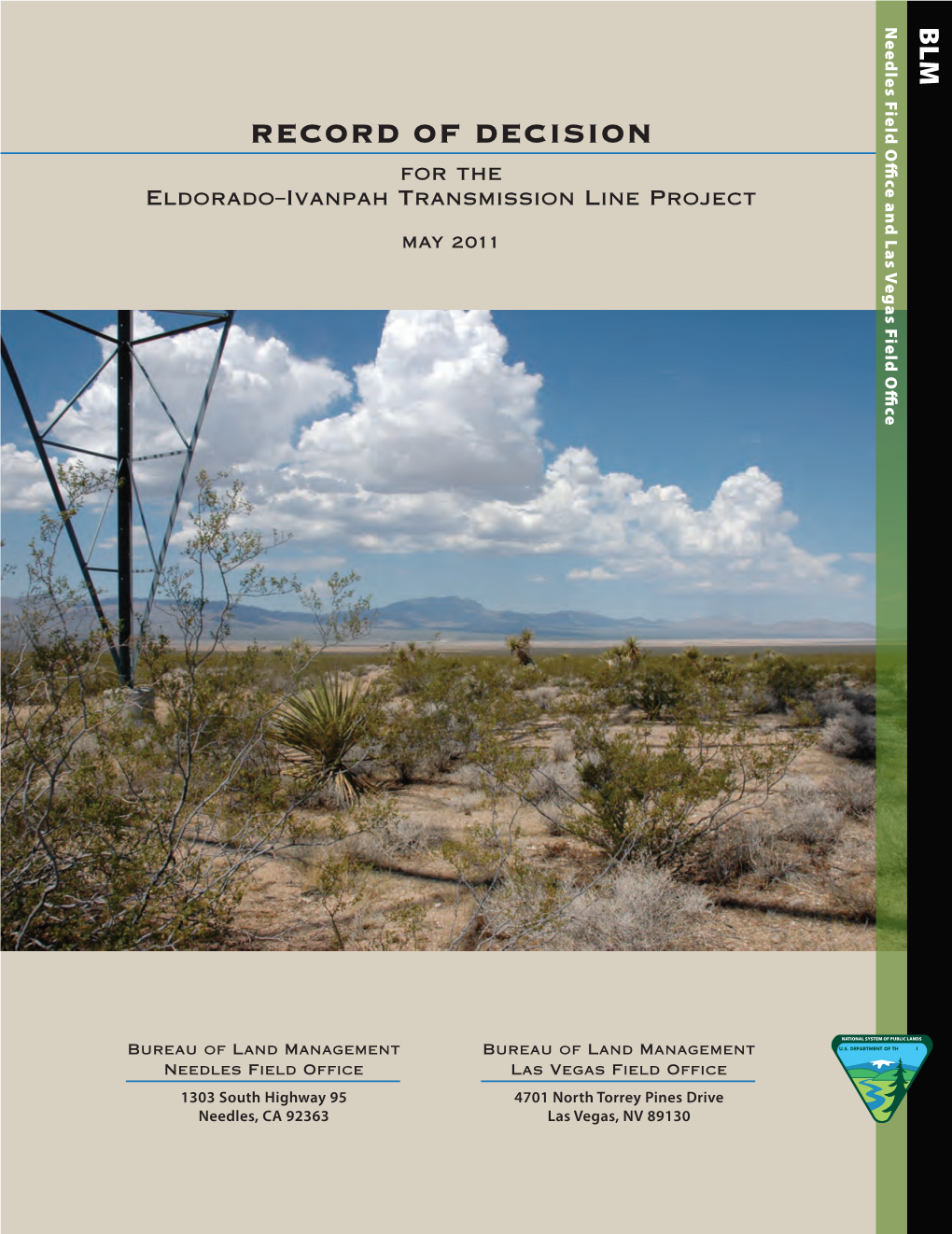 Record of Decision for the Eldorado-Ivanpah Transmission