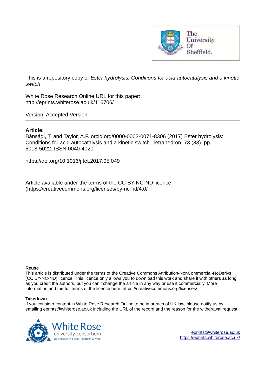 Ester Hydrolysis: Conditions for Acid Autocatalysis and a Kinetic Switch