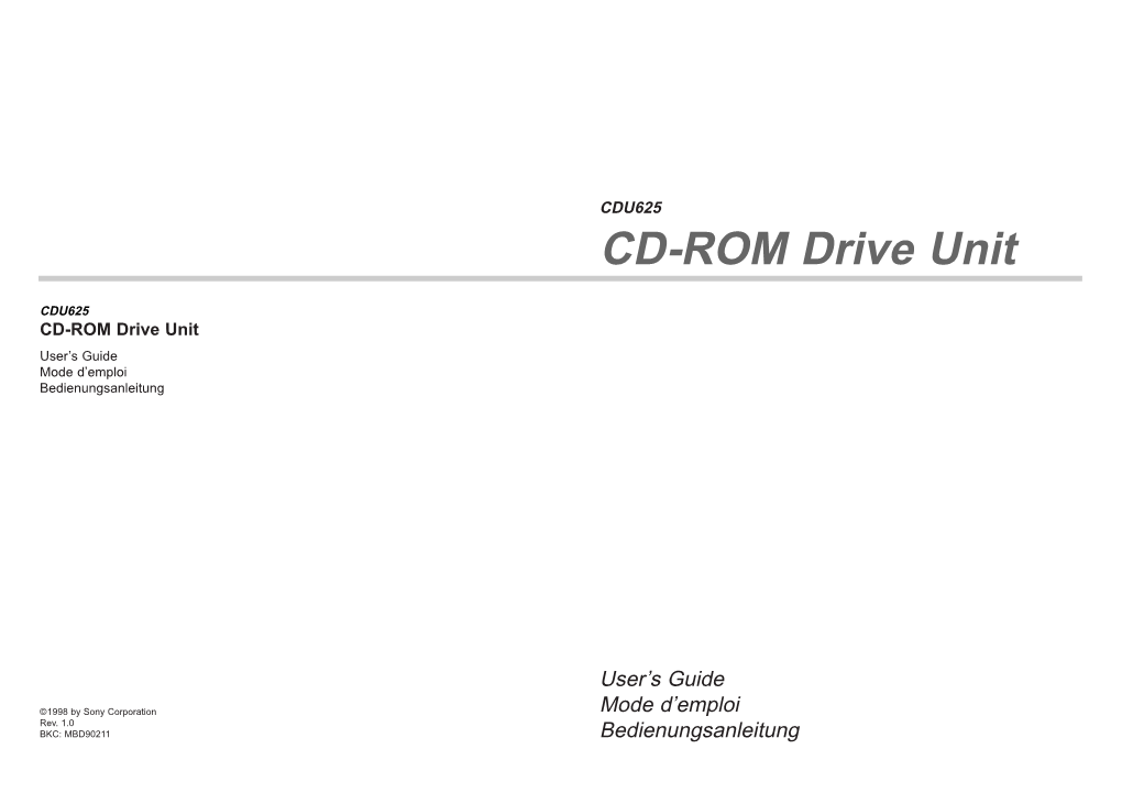 CD-ROM Drive Unit