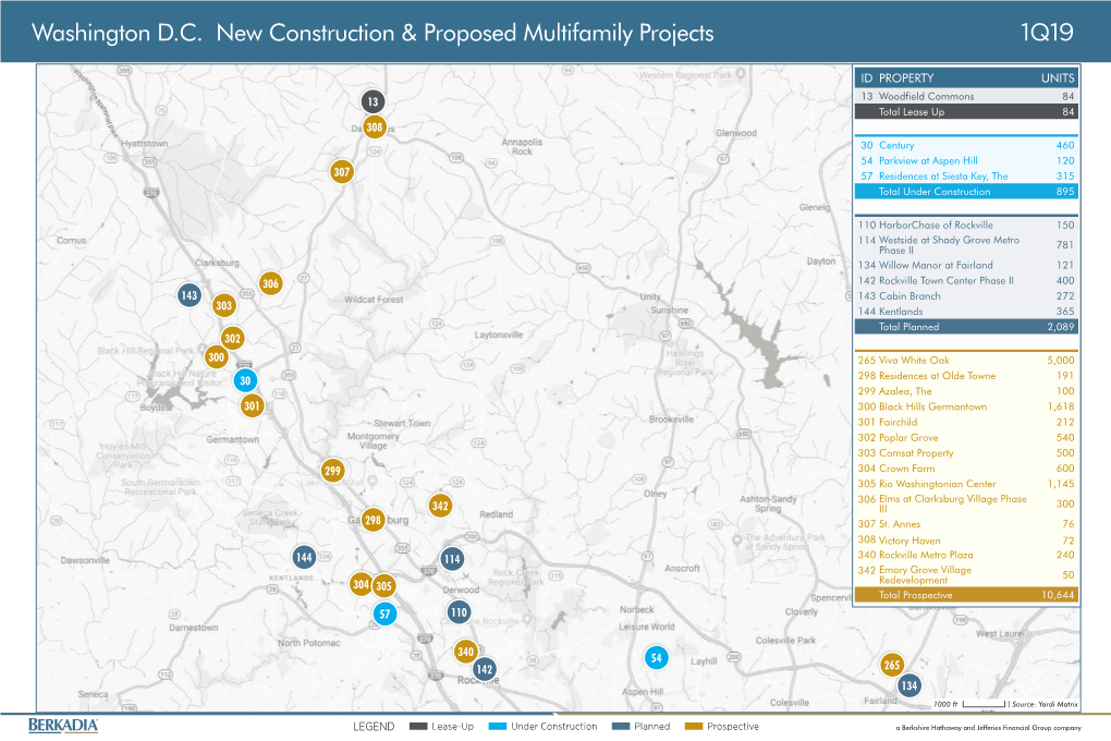 Washington D.C. New Construction & Proposed Multifamily Projects