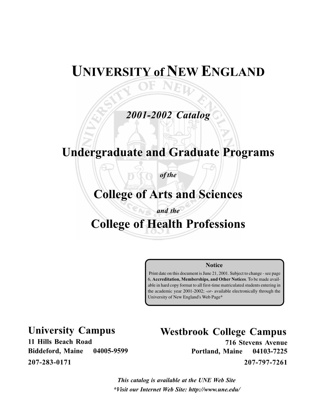 Undergraduate and Graduate Programs
