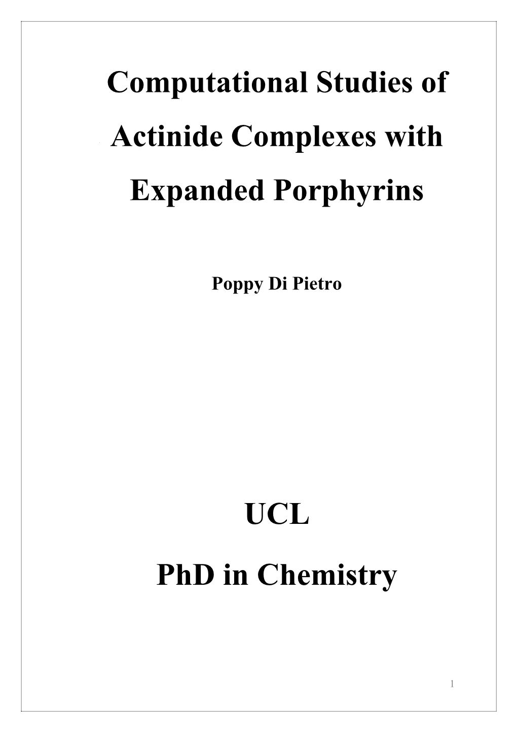 Computational Studies of Actinide Complexes with Expanded Porphyrins