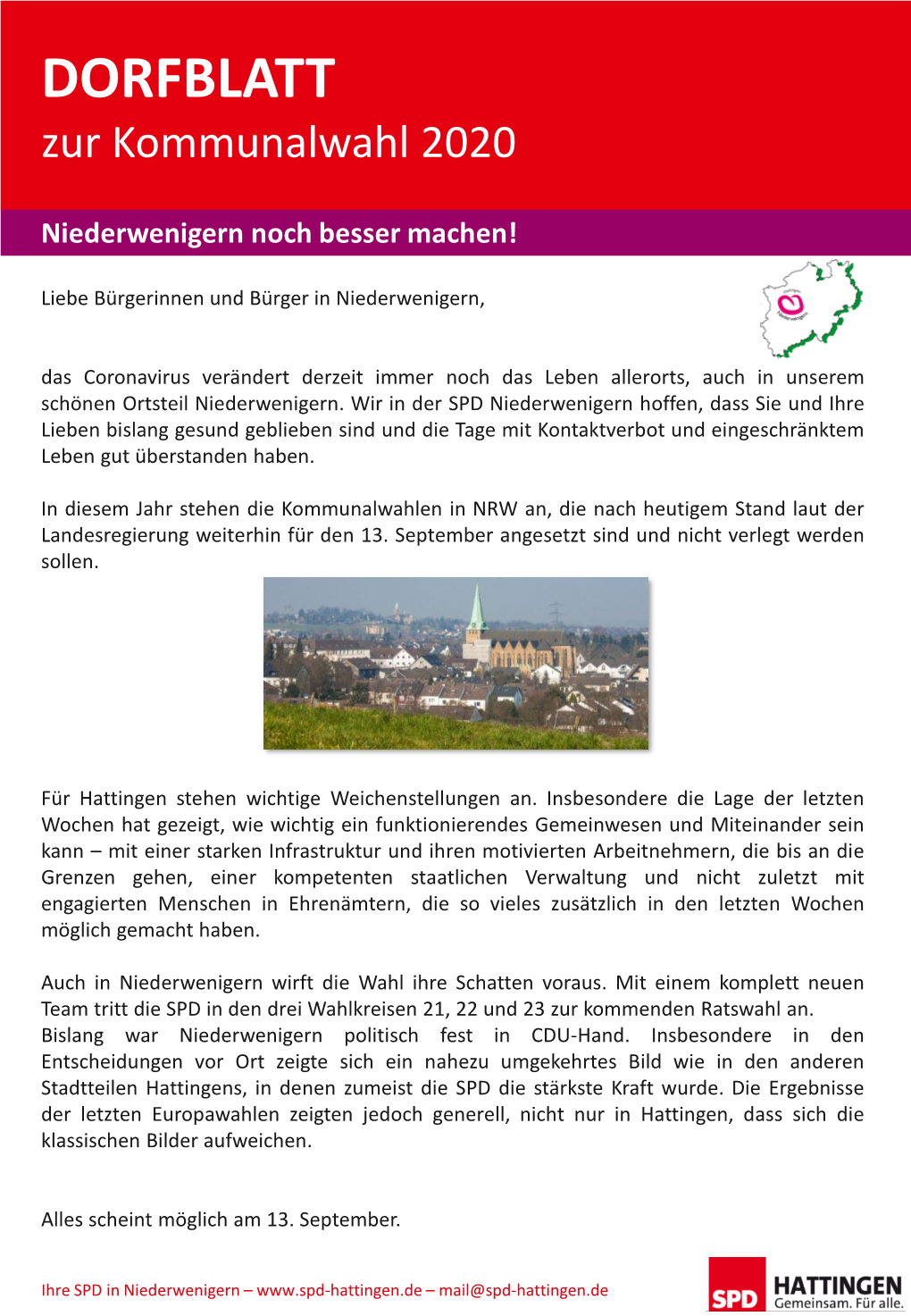 DORFBLATT Zur Kommunalwahl 2020