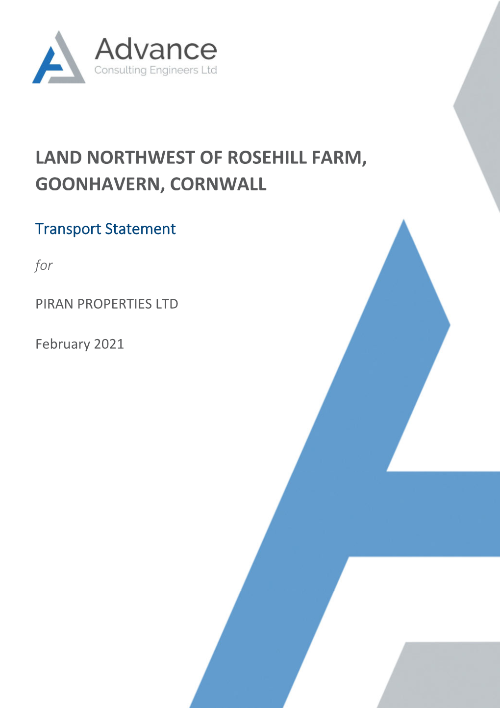 Land Northwest of Rosehill Farm, Goonhavern, Cornwall