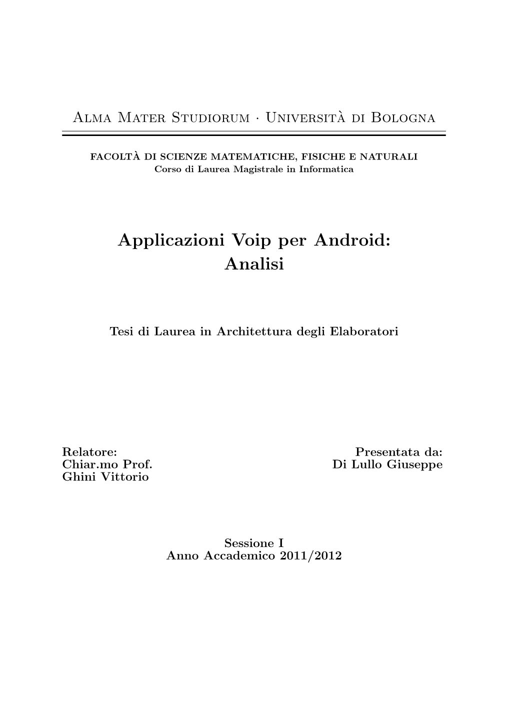 Applicazioni Voip Per Android: Analisi