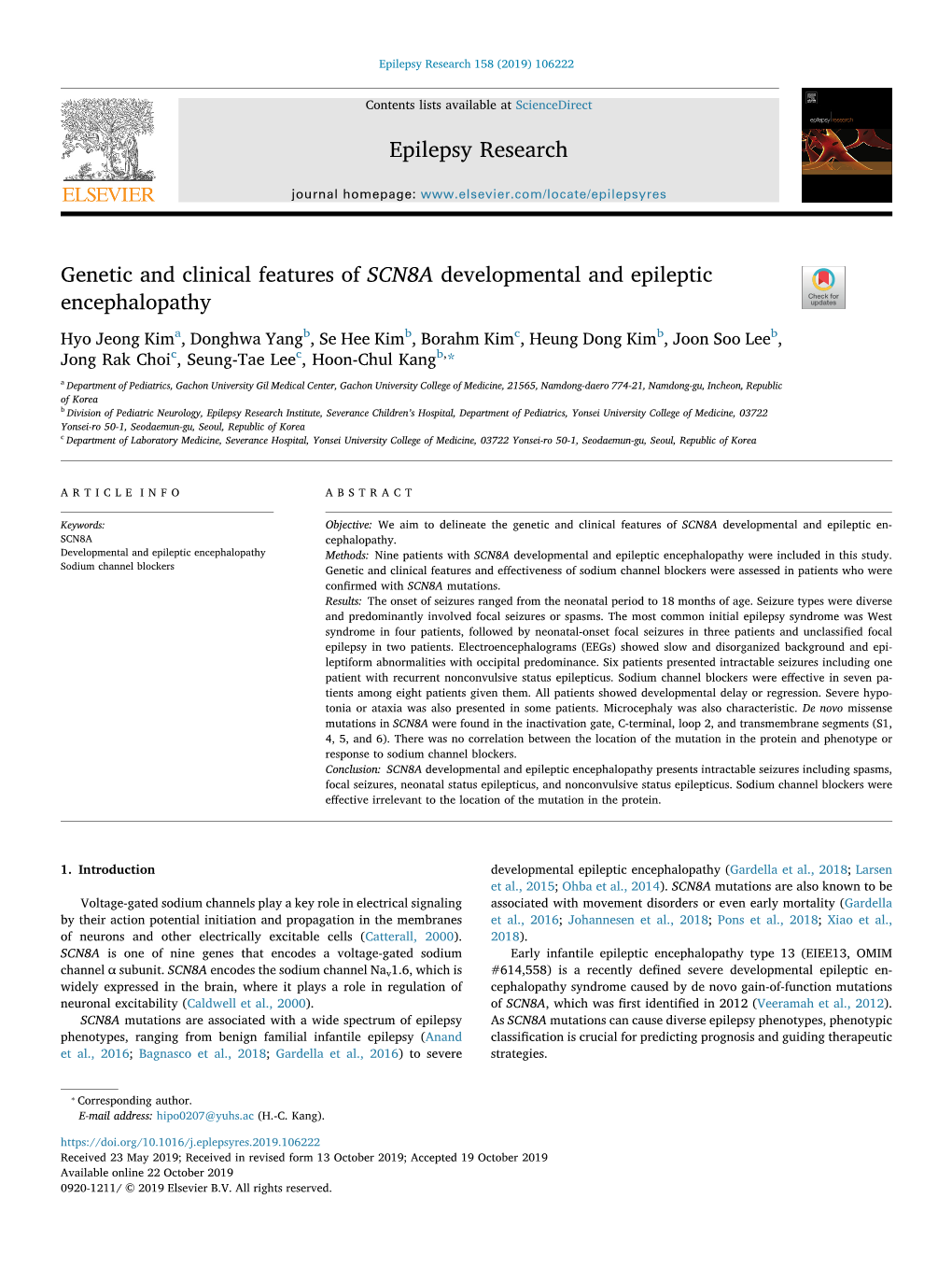 Genetic and Clinical Features of SCN8A Developmental and Epileptic Encephalopathy T