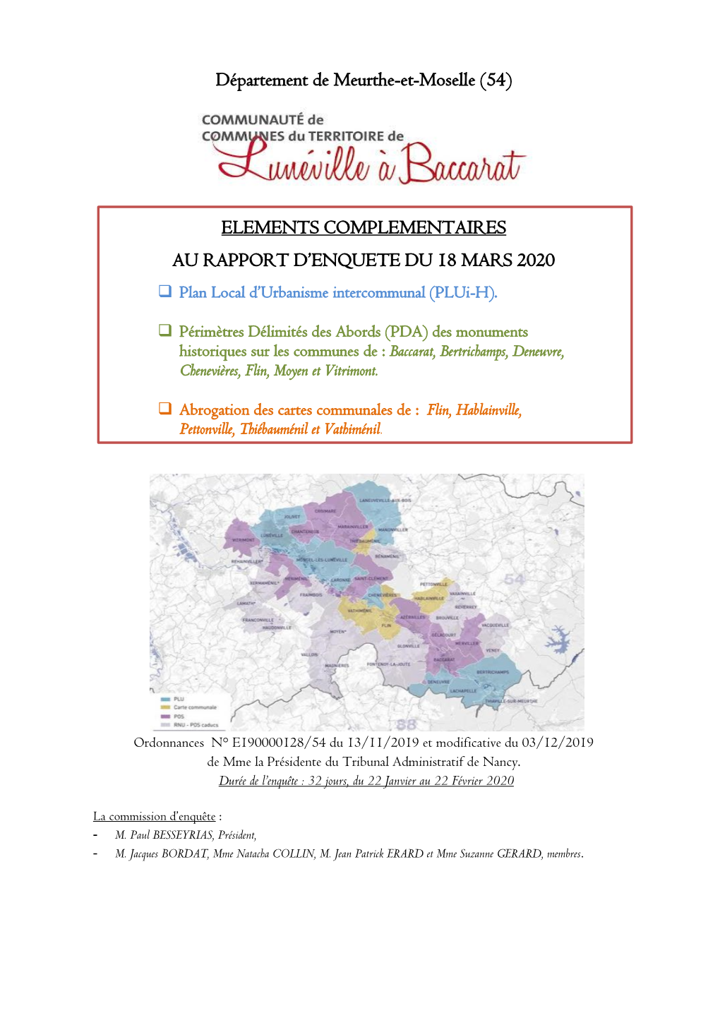 Téléchargez Le Complément N°2 Au Rapport D'enquête