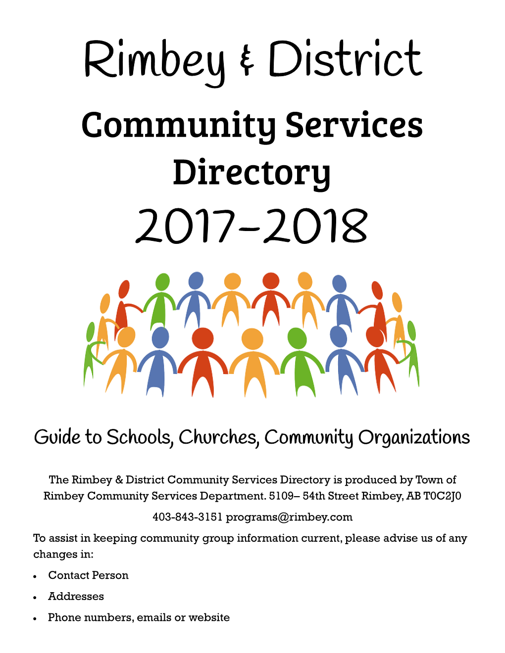 Rimbey & District Community Services Directory 2017