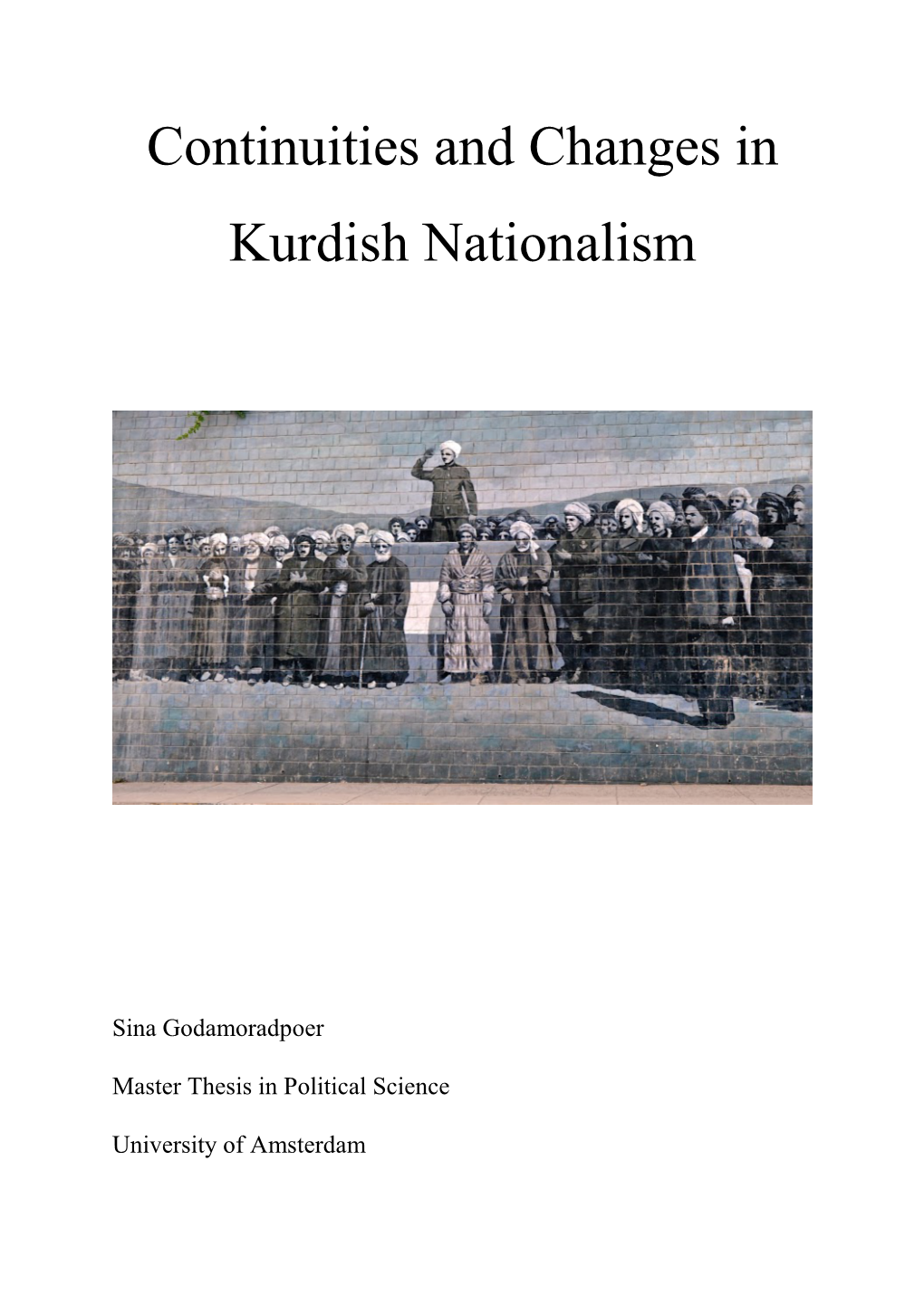 Continuities and Changes in Kurdish Nationalism