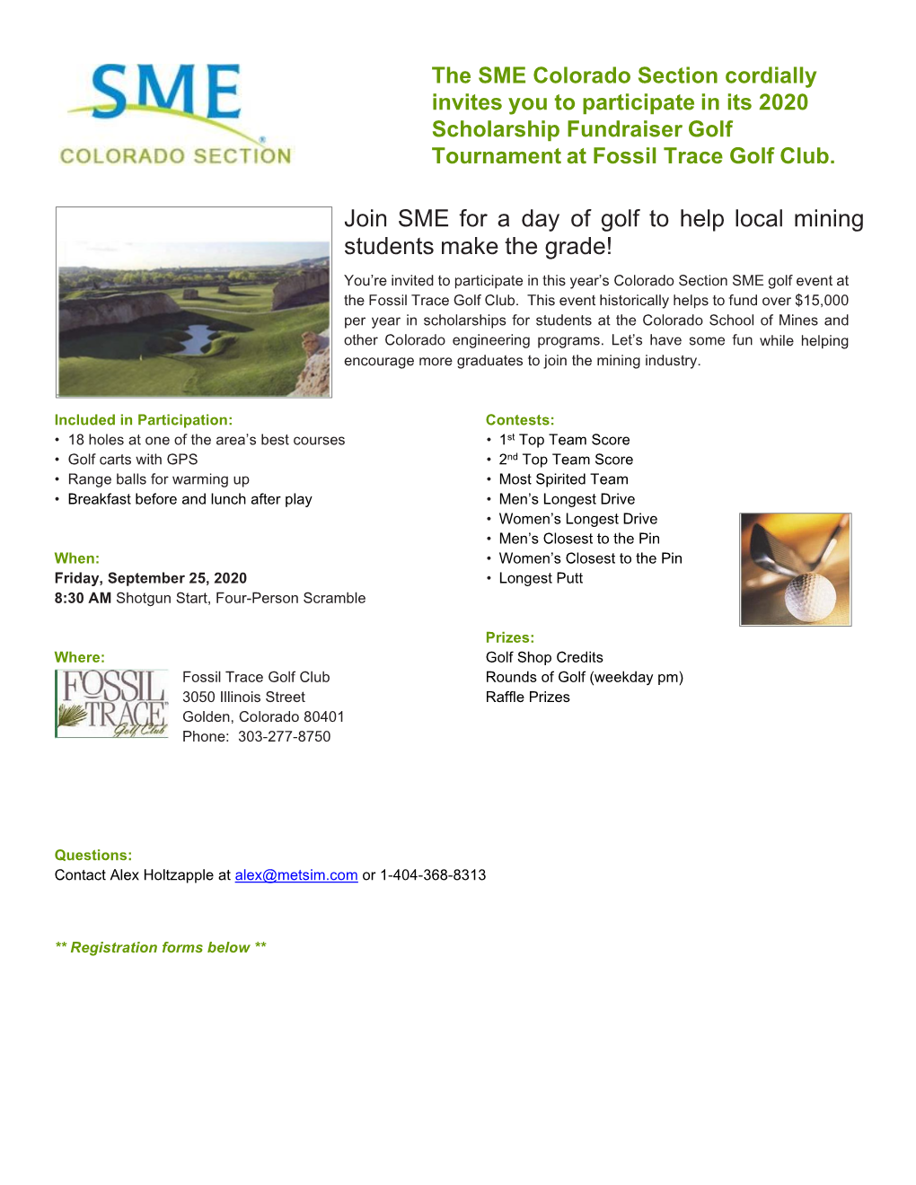 SME Golf Flyer