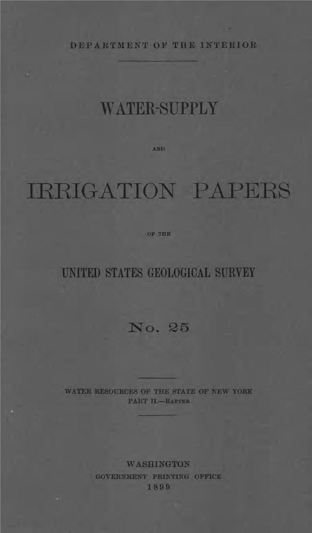 Irrigation Papers