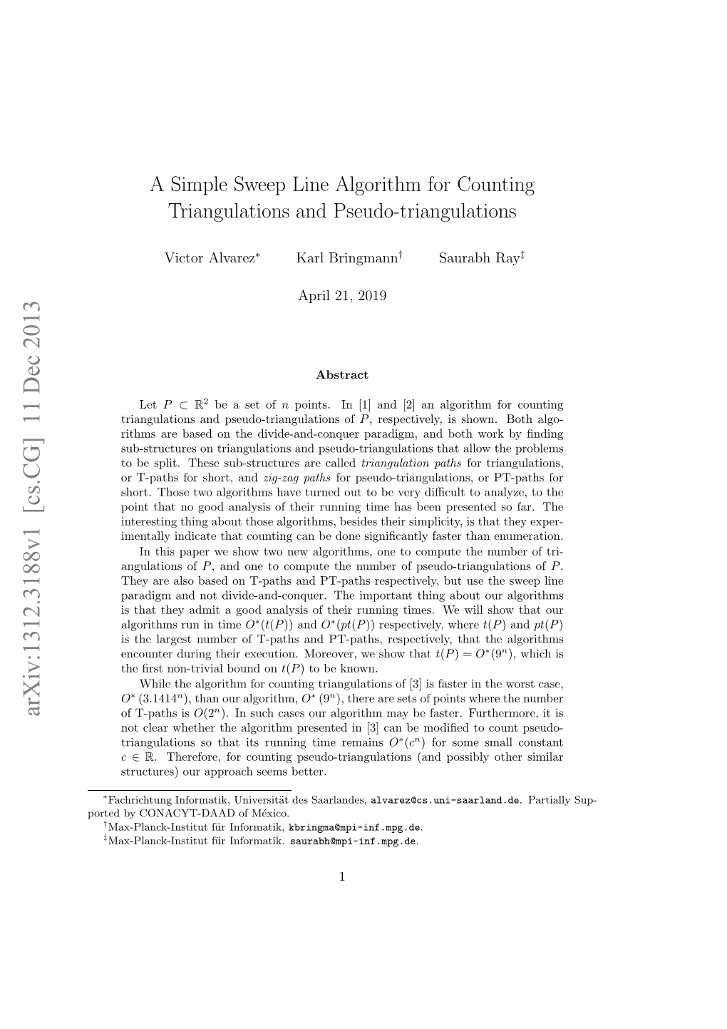 A Simple Sweep Line Algorithm for Counting Triangulations And