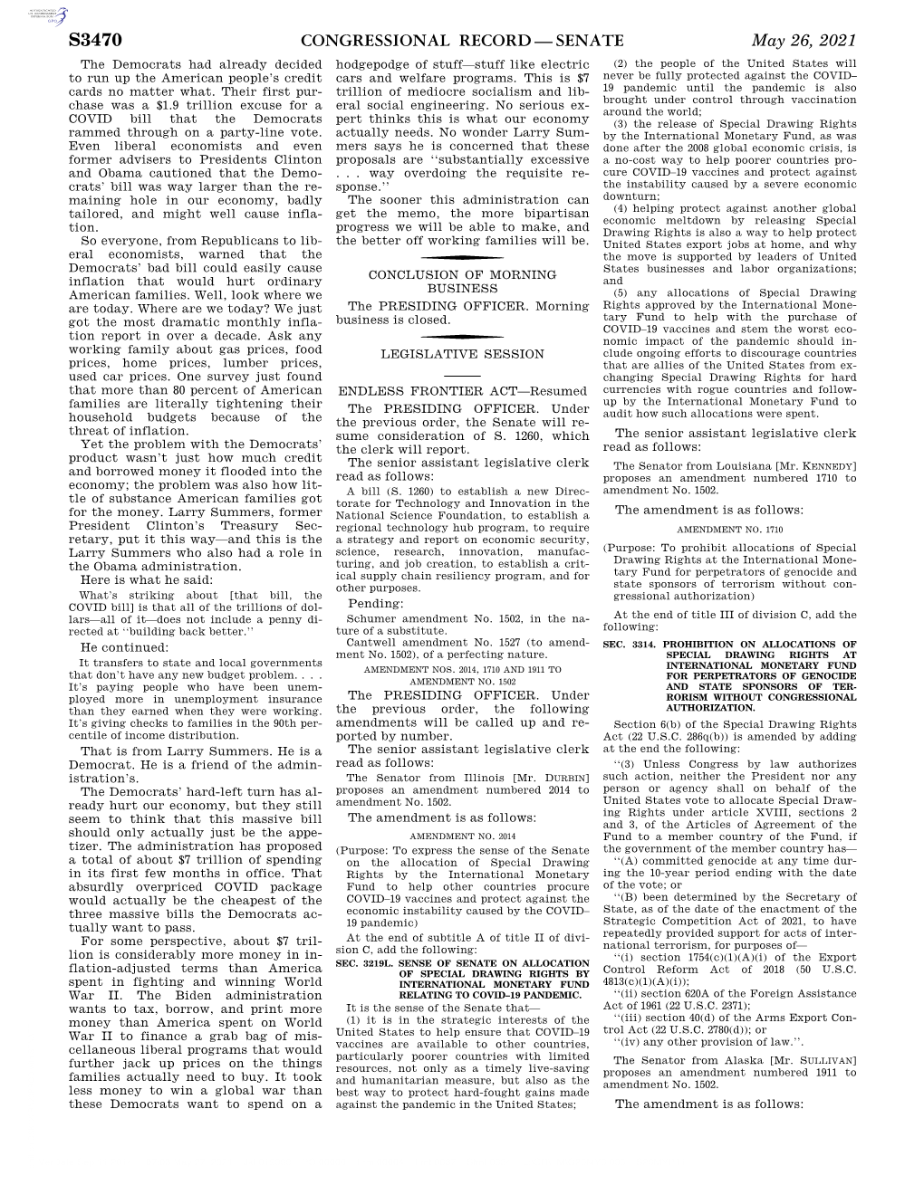 Congressional Record—Senate S3470