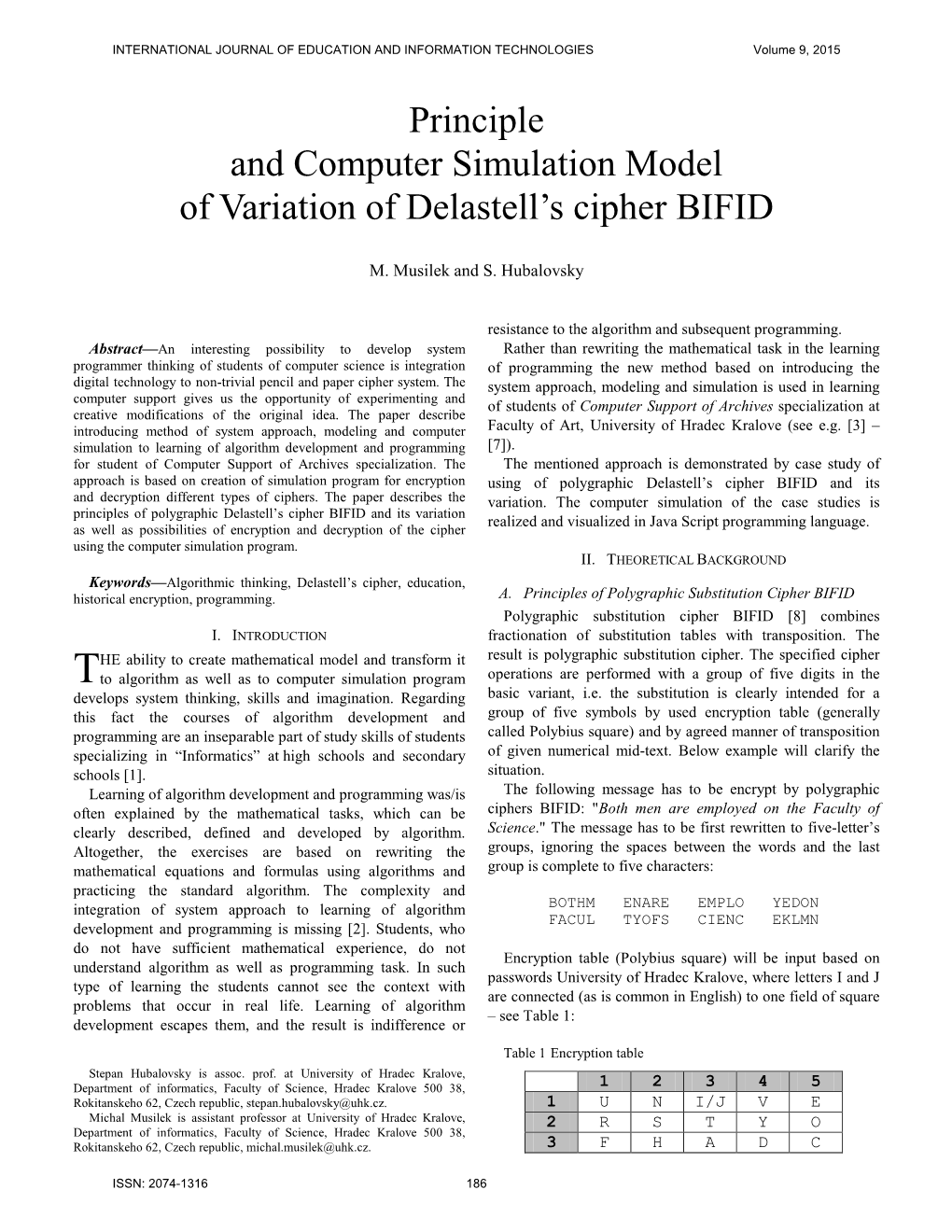 Principle and Computer Simulation Model of Variation of Delastell's