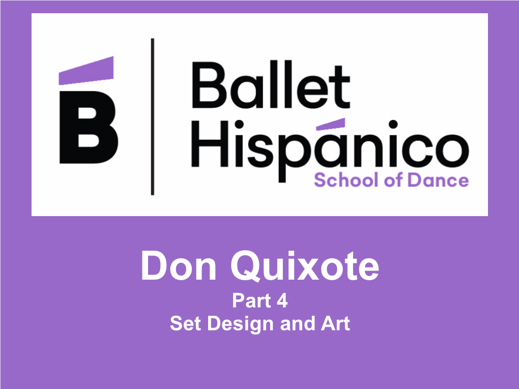 Don Quixote Part 4 Pasitos Pre Ballet