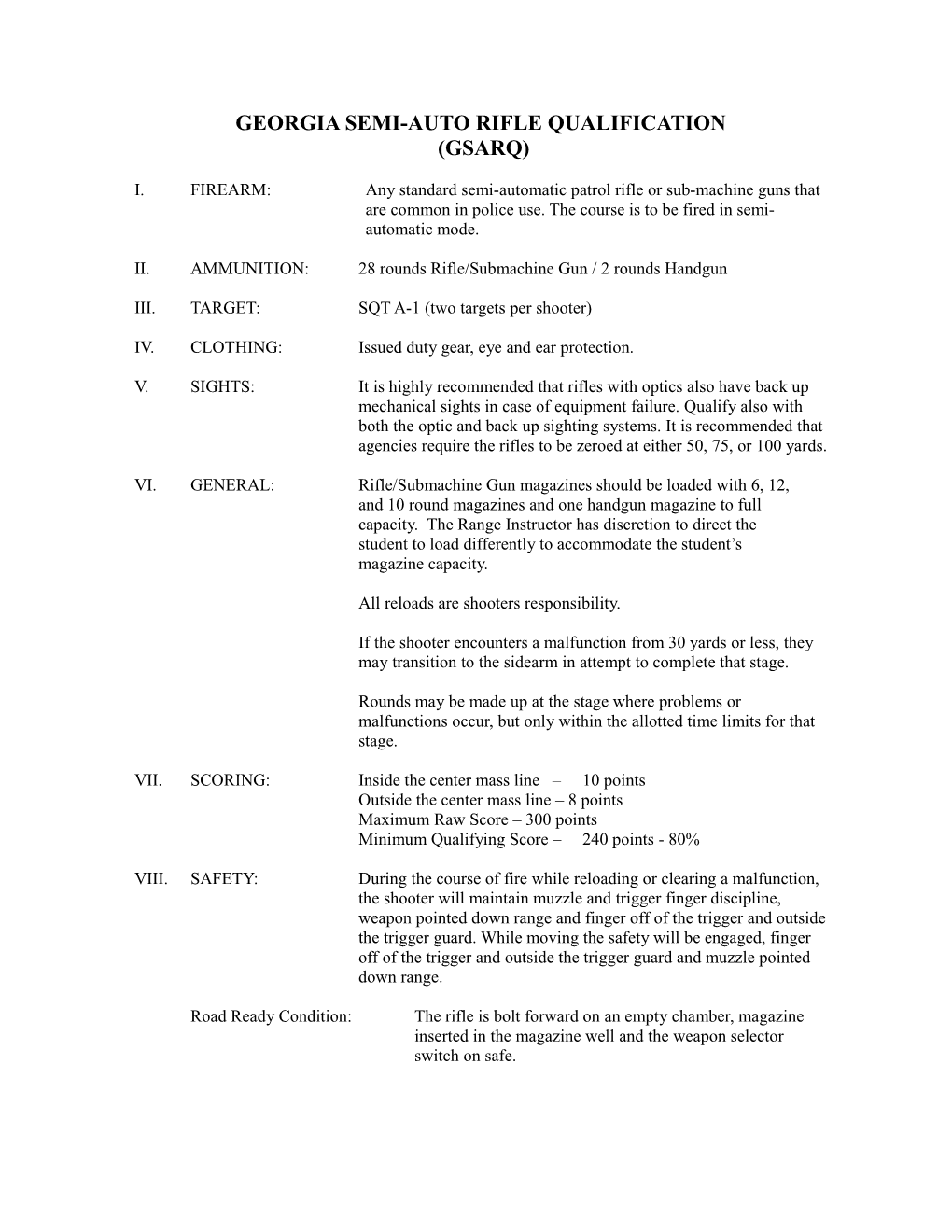 Georgia Semi-Auto Rifle Qualification (Gsarq)