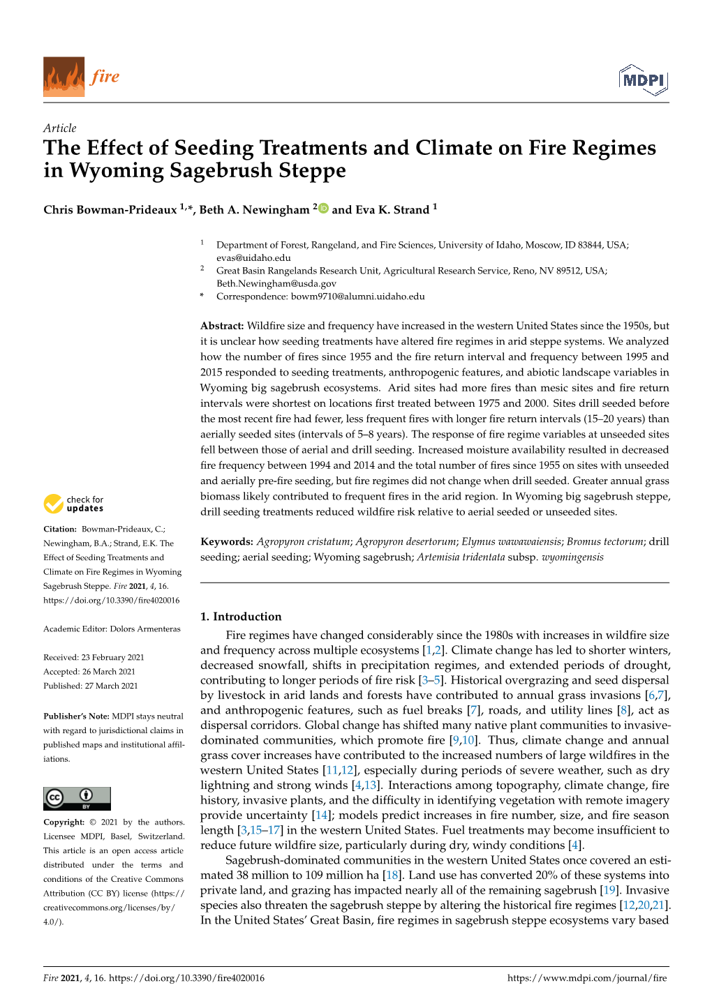 Downloaded Data from the Western Regional Climate Center at the Desert Research Institute ( (Accessed on 1 March 2015))