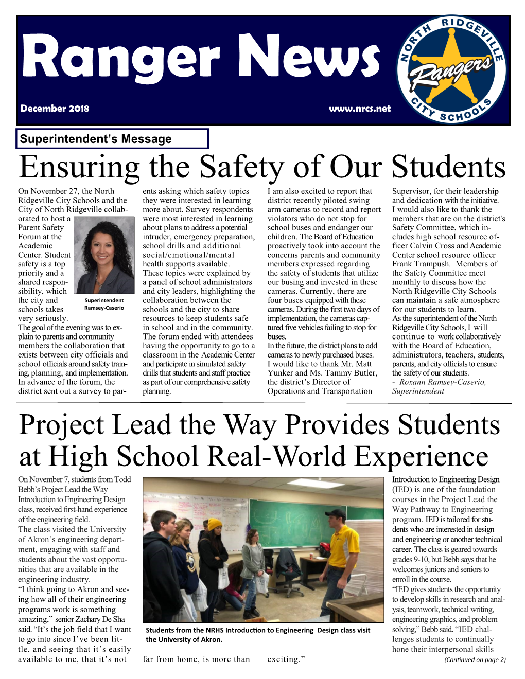 Ensuring the Safety of Our Students