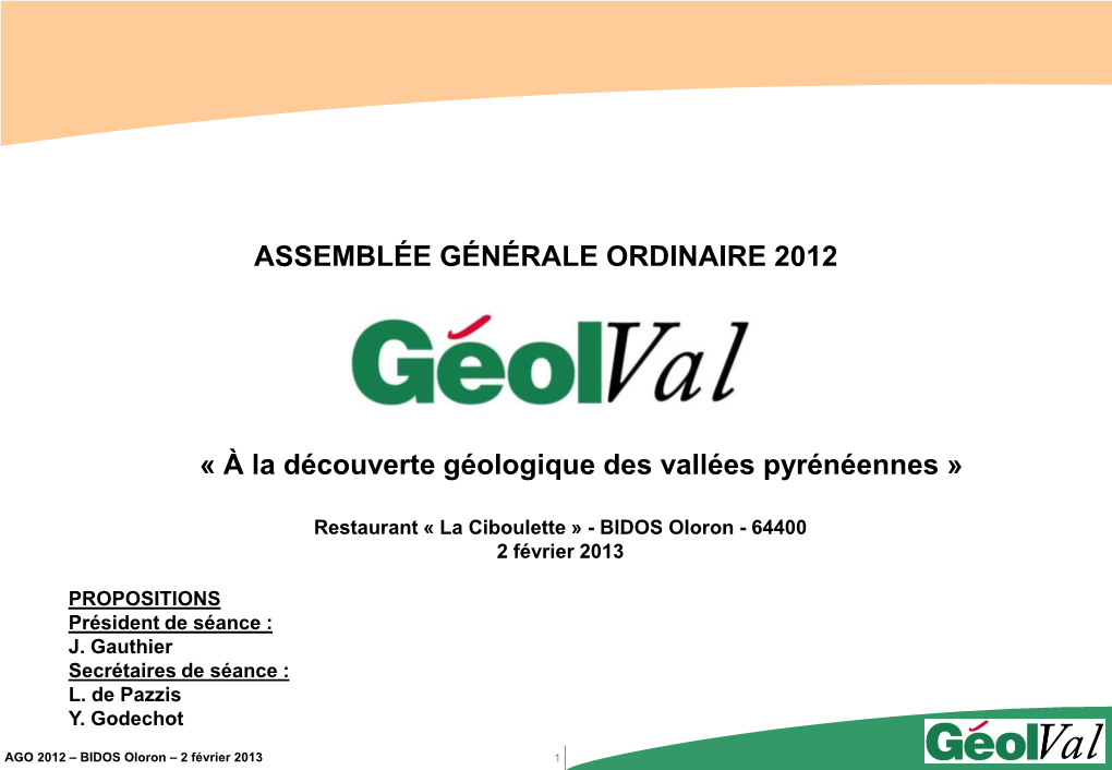 Présentation AGO Géolval 140105