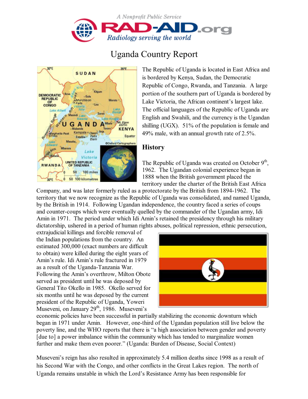 Uganda Country Report