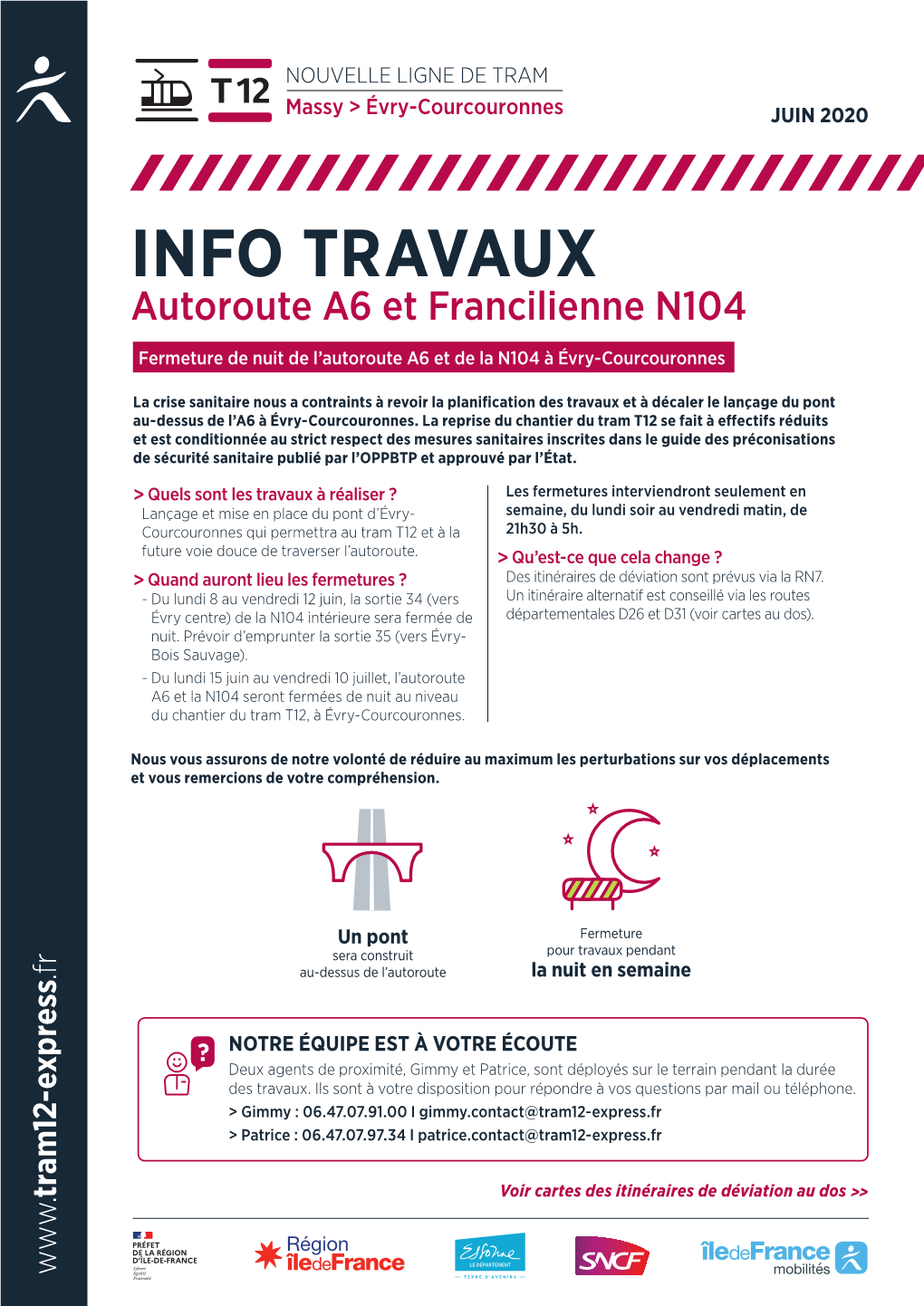 INFO TRAVAUX Autoroute A6 Et Francilienne N104