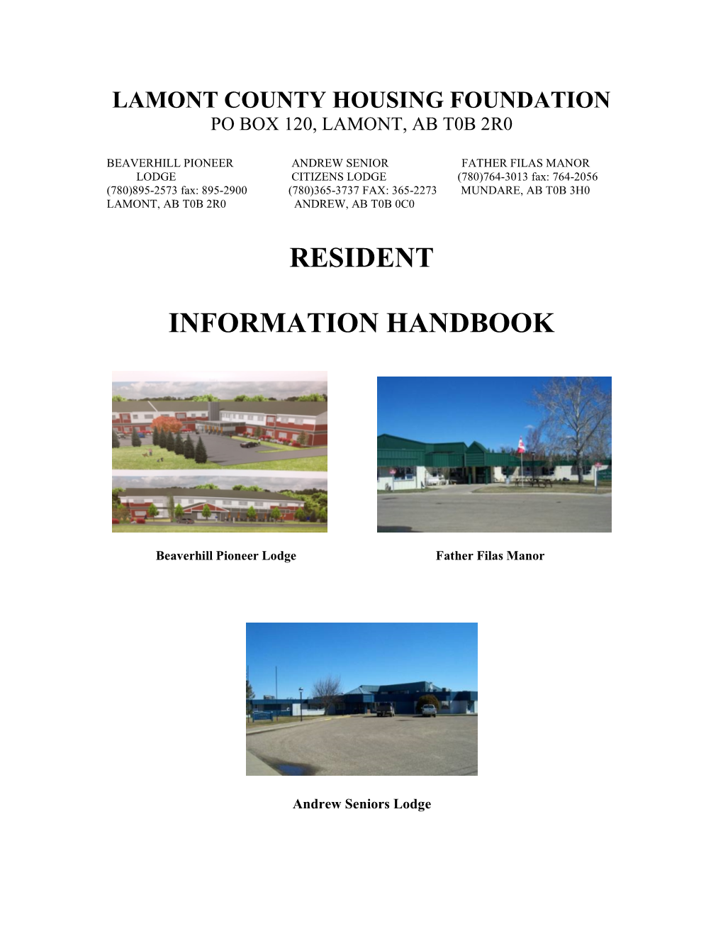 Resident Information Handbook