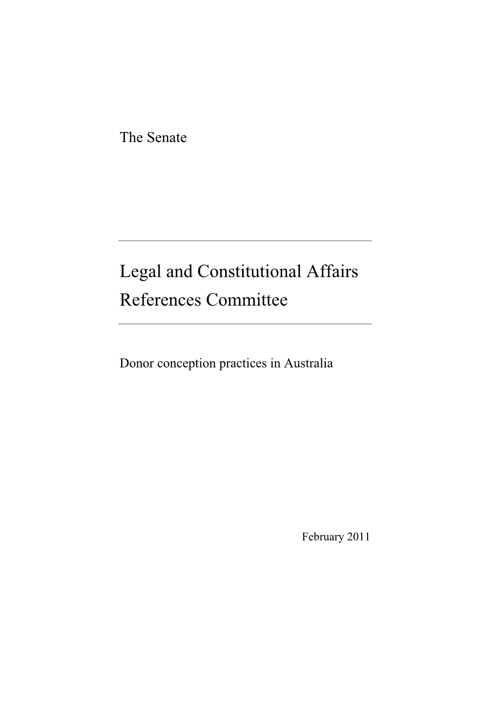 Donor Conception Practices in Australia