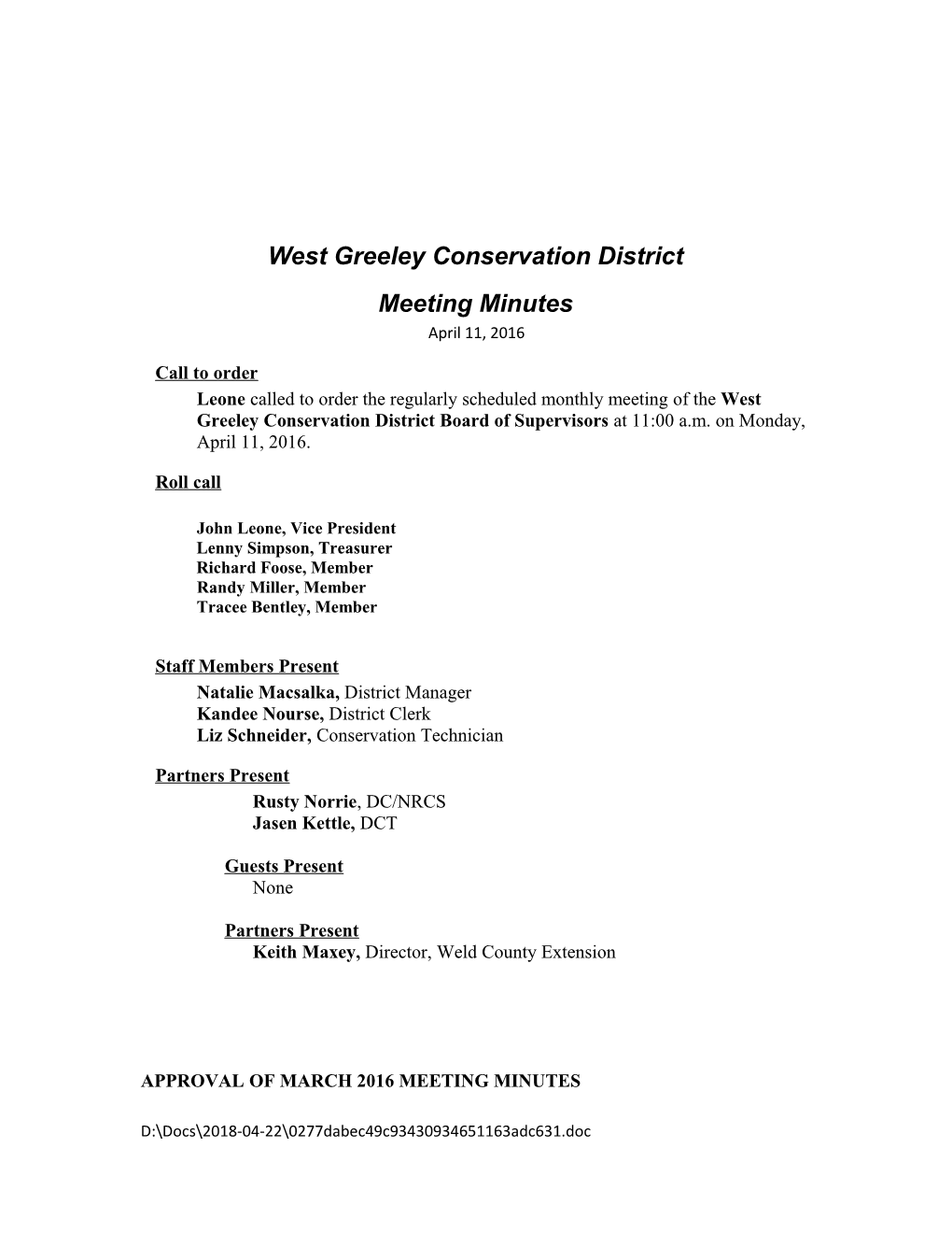 West Greeley Conservation District s1