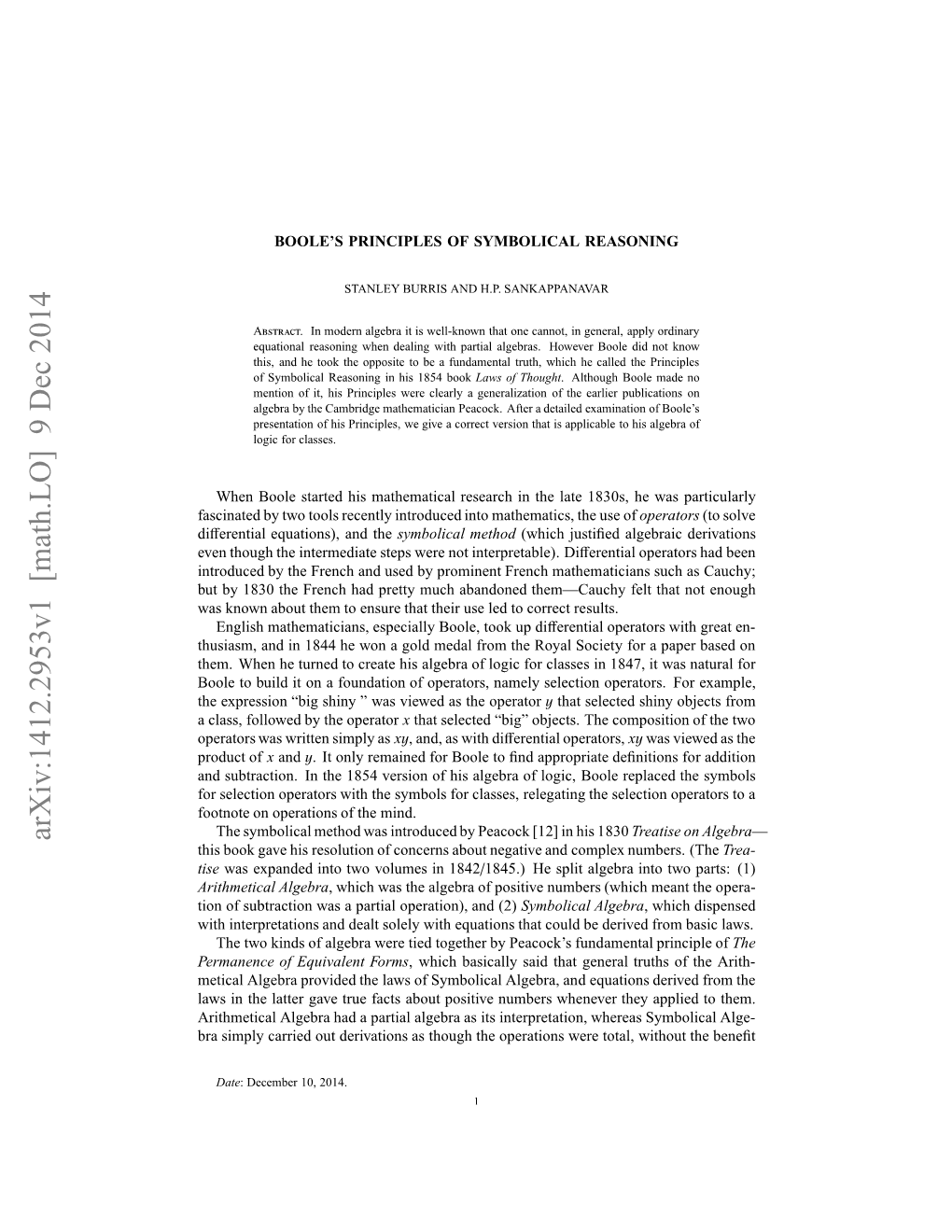 Arxiv:1412.2953V1 [Math.LO]