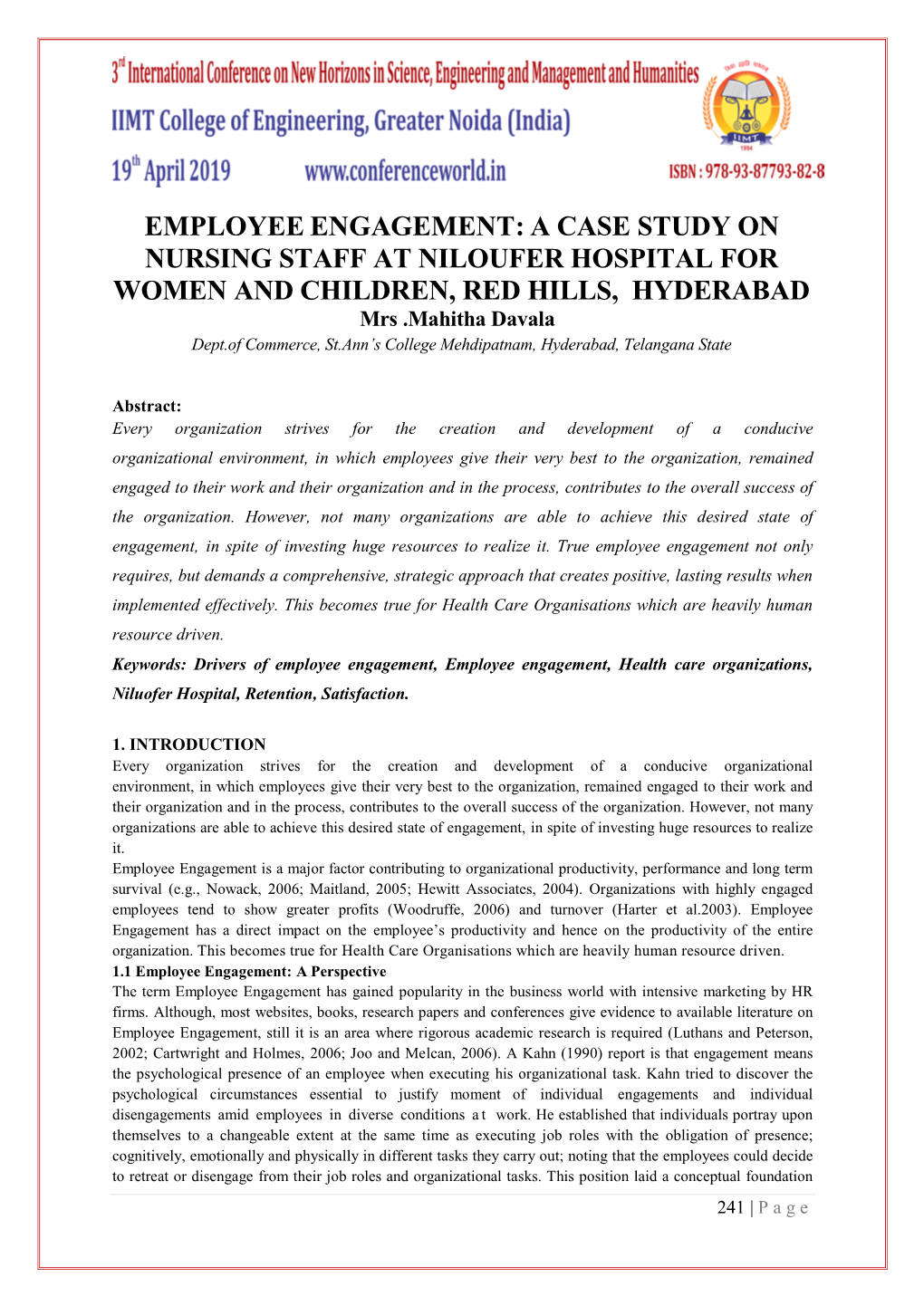 Employee Engagement