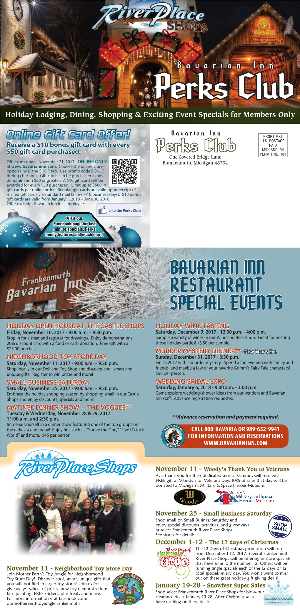 Bavarian Inn Restaurant Special Events