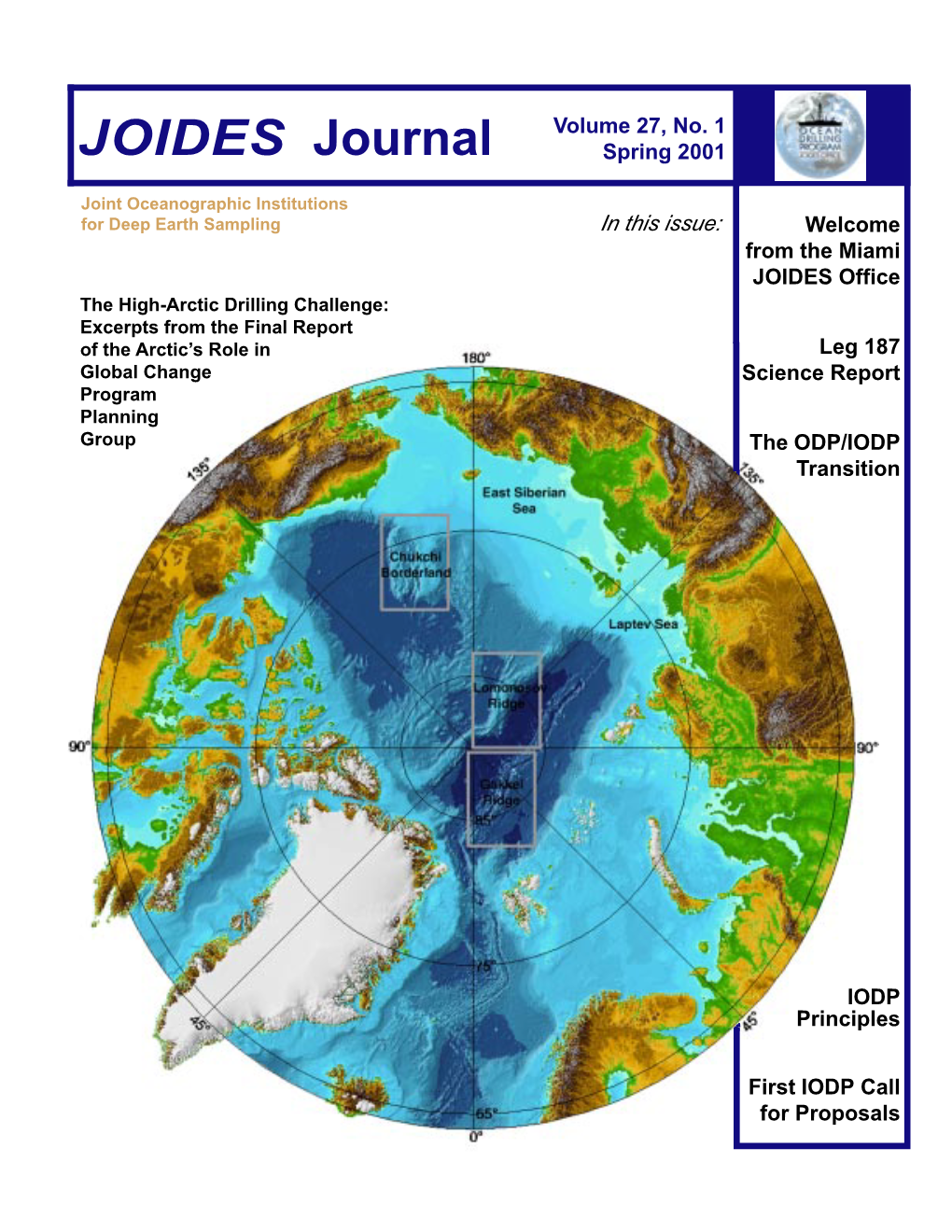 JOIDES Journal 27(1)