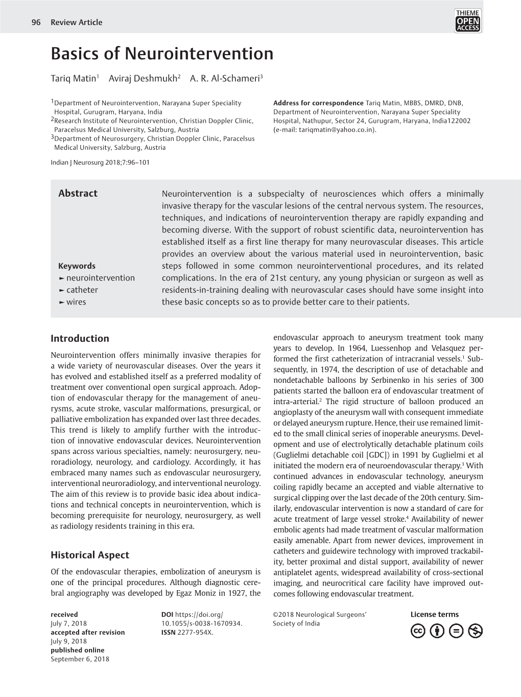 Basics of Neurointervention