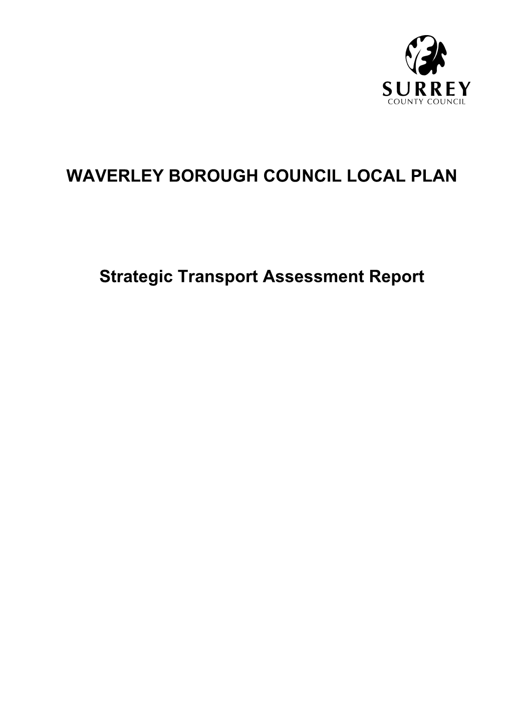 Strategic Transport Assessment Report by Surrey County Council