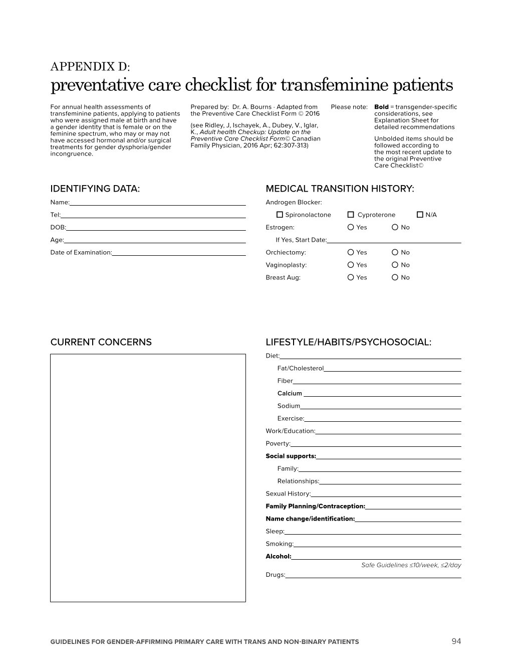 Guidelines for Gender-Affirming Primary Care with Trans and Non