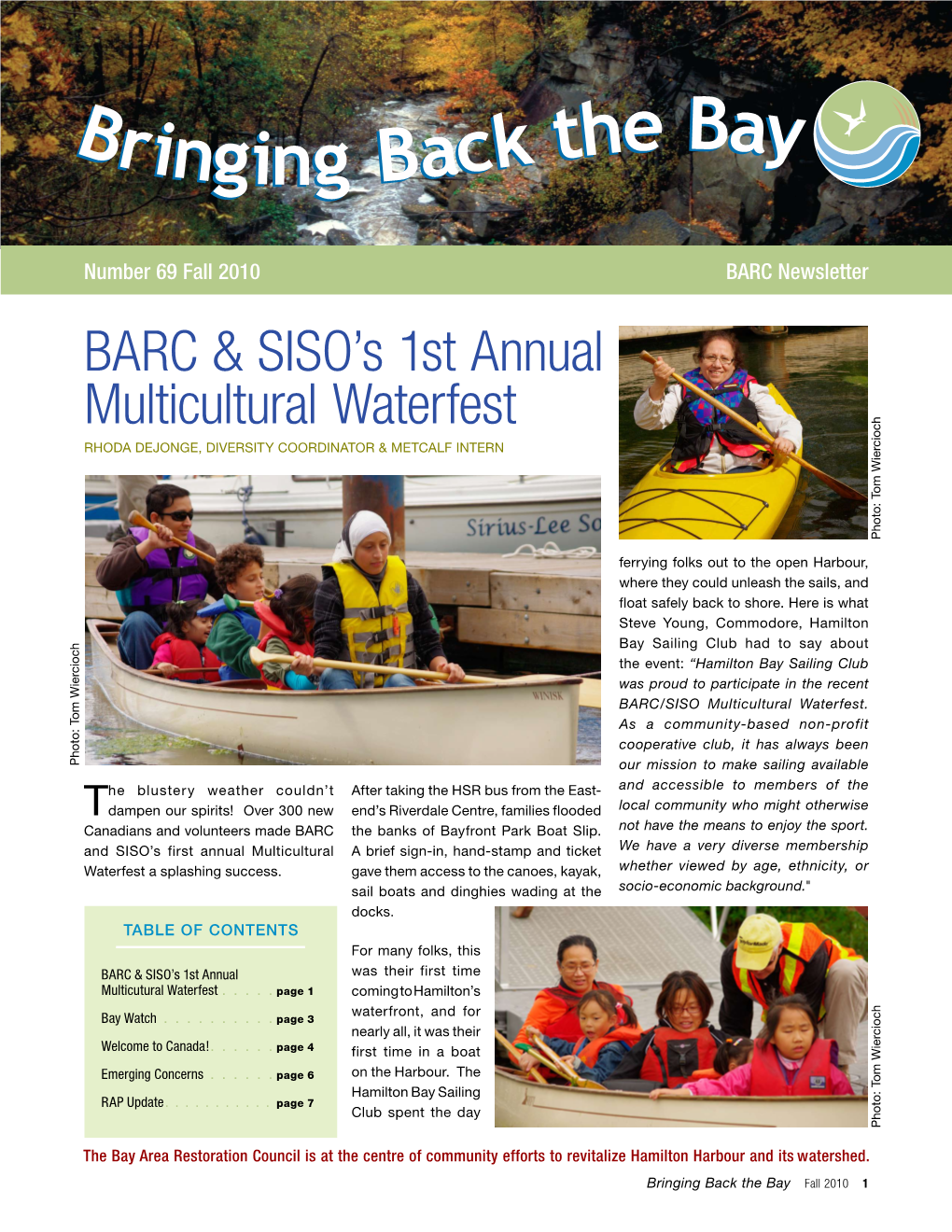 BARC Newsletter Fall 2010