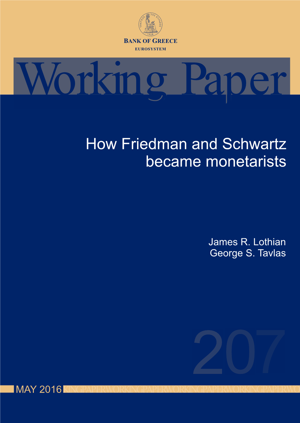 How Friedman and Schwartz Became Monetarists