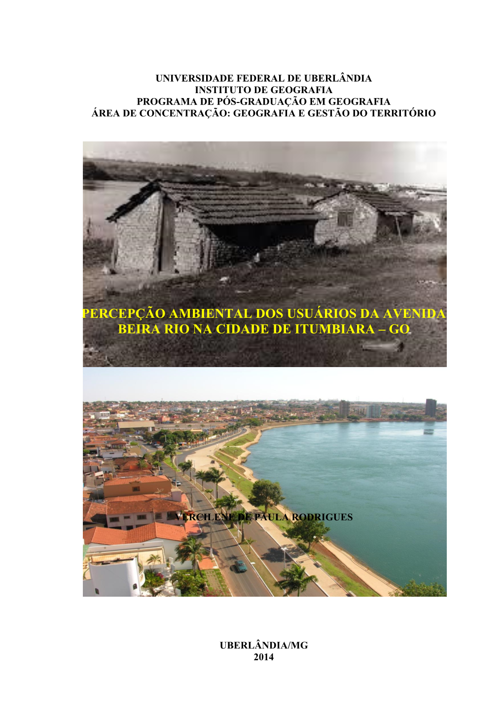 Percepção Ambiental Dos Usuários Da Avenida Beira Rio Na Cidade De Itumbiara – Go