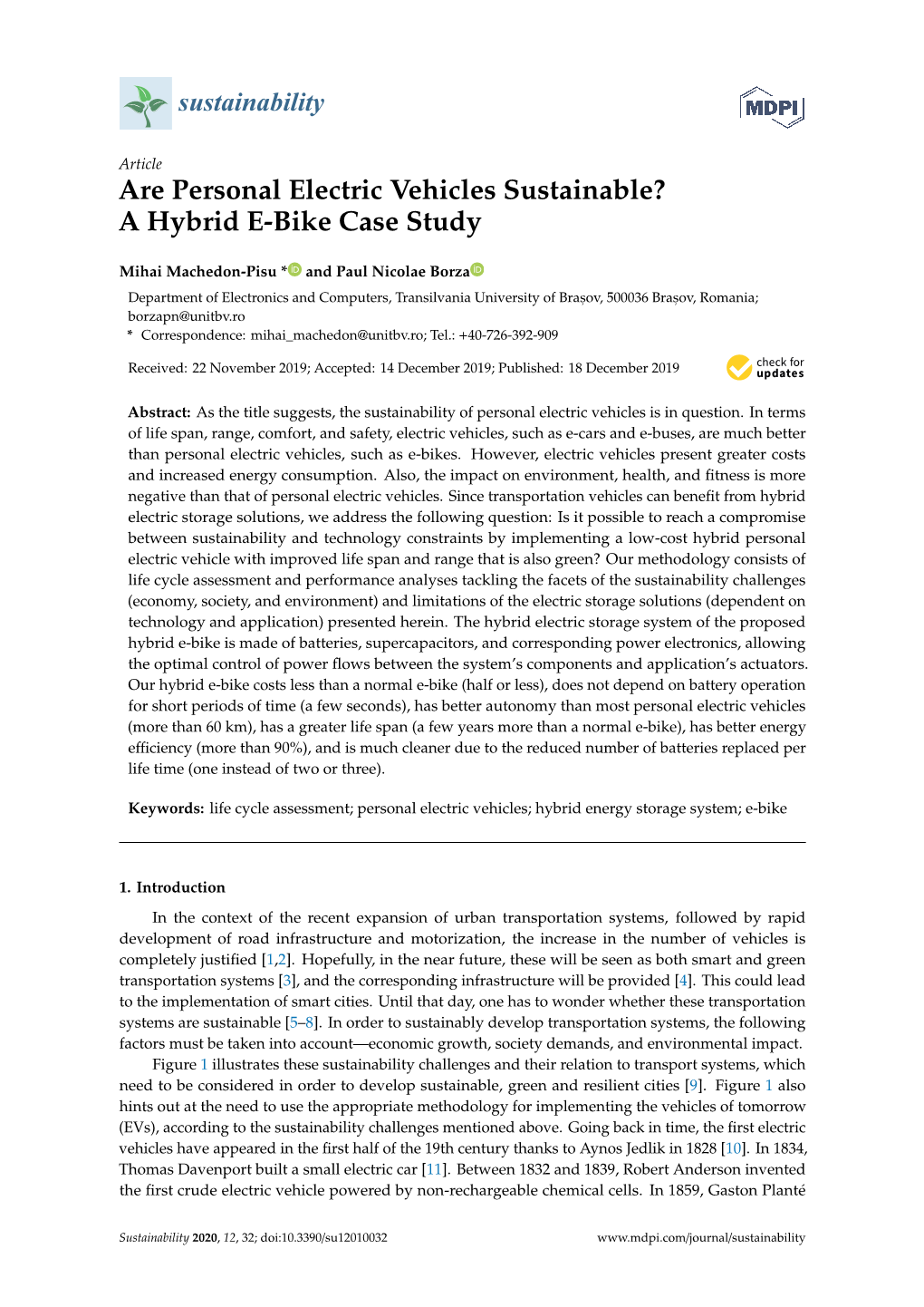 A Hybrid E-Bike Case Study