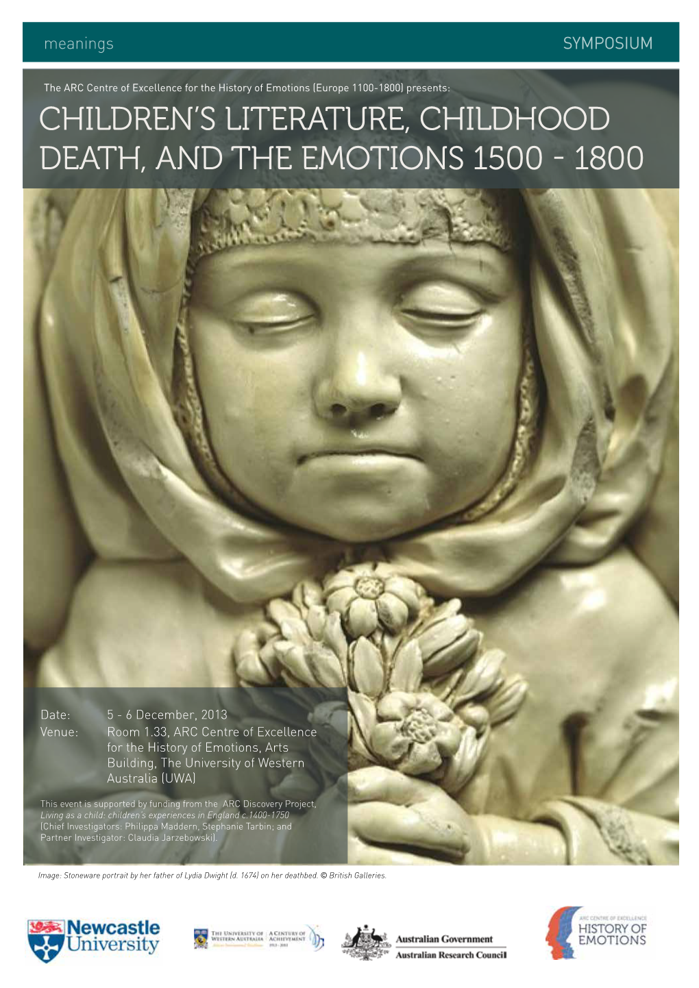 Children's Literature, Childhood Death, and the Emotions 1500