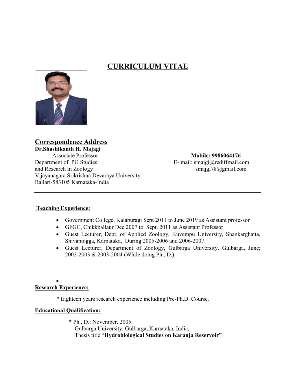 Curriculum Vitae